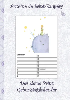 Produktbild von Der kleine Prinz - Geburtstagskalender