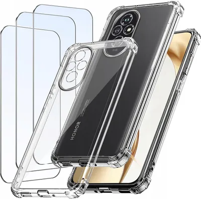Zdjęcie produktu dla ZESTAW Etui do Honor 200 5G ANTI-SHOCK WZMACNIANE 3X SZKŁO