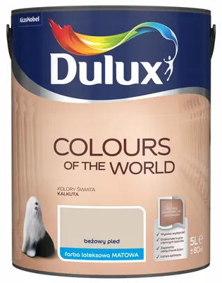 Produktbild von Latex Wandfarbe matt Beige 5L für Innenwände & Decken, hohe Deckkraft, abwaschbar