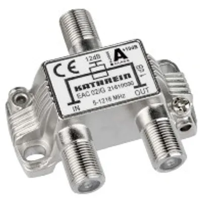Obrázek produktu pro Kathrein EAC 02/G, 75 ohm, 5 - 1218 MHz, Stříbrná, Zinek, 1 kusů, F