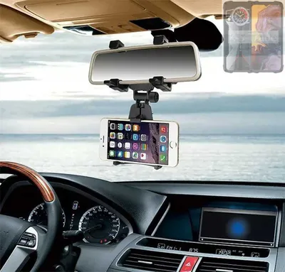 Produktbild von K-S-Trade Smartphone Halterung kompatibel mit Cubot KingKong 9 Rückspiegel Halterung schwarz Auto Halterung KFZ Halter