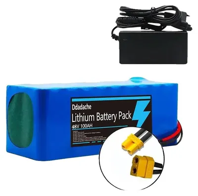 Image de Batterie lithium-ion, capacité de 100 Ah, compatible avec la charge rapide, chargeur XT60-XT30