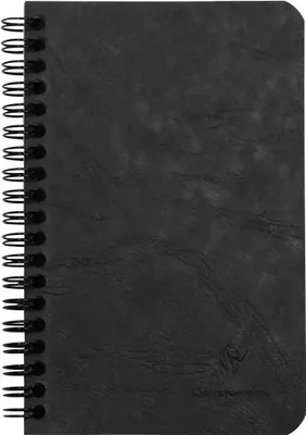 Produktbild von Clairefontaine 5x Spiralbuch Age Bag 11X17cm liniert 60 Blatt Schwarz 786161C
