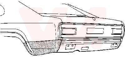 Produktbild von VAN WEZEL Seitenwand Reparaturblech für FORD CAPRI III (GECP) CAPRI II (GECP)