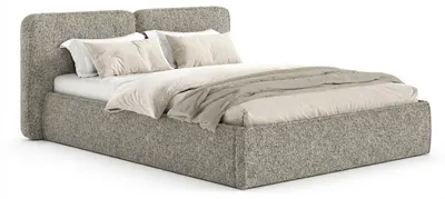 Produktbild von Polsterbett DreamLux Elite 160 x 200 cm mit Lattenrost und Bettkasten Stoff Loop 17, KI-generiertes Bild