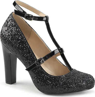 Produktbild von QUEEN-01 Damen Pumps von Pleaser Pink Label, Schwarz EU 44, US 14
