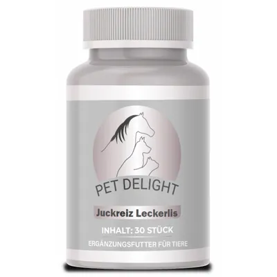 Produktbild von Pet Delight® Juckreiz Leckerlis – Leckerli bei Hautproblemen von Haustiere - Beruhigung der Haut -  Unterstützung der Linderung von Juckreiz