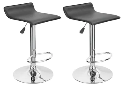 Immagine prodotto di Set 2 Sgabelli Regolabile Girevole Bar Cucina Alto Moderno 38x44x68/89 cm