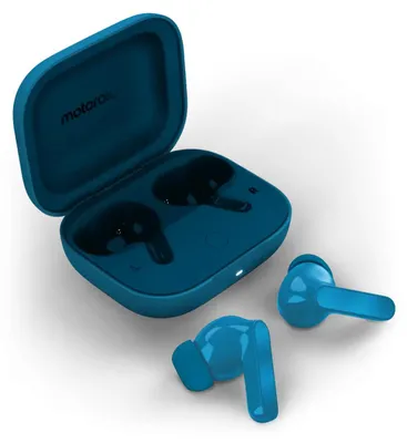Produktbild von Motorola Moto Buds Bass, True Wireless Stereo (TWS), Anrufe/Musik, 51 g, Kopfhörer, Blau
