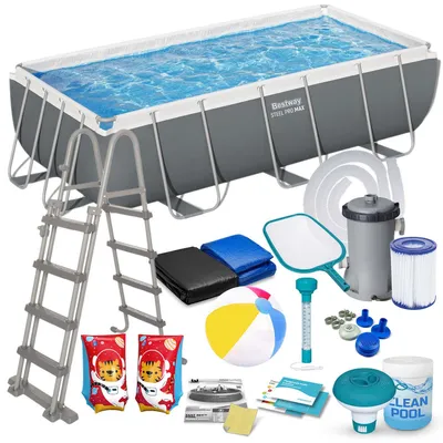Immagine prodotto di Piscina da giardino con telaio 404 x 201 x 100 cm 18 in 1 Bestway 56441