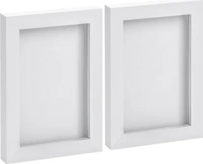 Produktbild von Nicola Spring Bilderrahmen – 10,2 x 15,2 cm – Weiß – 2er-Pack
