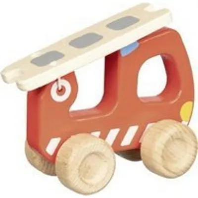 Produktbild von Goki Feuerwehrwagen Spielzeugauto mit Leiter - Feuerwehr Spielzeug