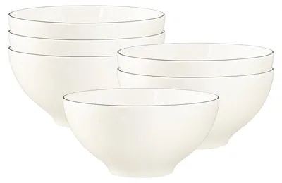 Produktbild von Seltmann Weiden Savona Müslischale ø 15,7 cm Grey Line 6er Set