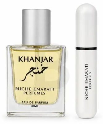 Immagine prodotto di Niche Emarati Khanjar Eau de Parfum unisex + atomizzatore da 20 ml