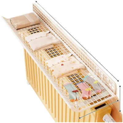 Produktbild von Wandmontage-Radiatorverkleidung, 60 cm, weiß