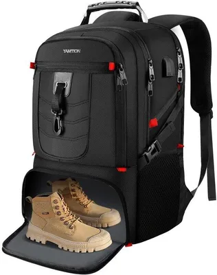 Produktbild von Große Laptop-Tasche mit Schuhfach, schwarz, ideal für Schule