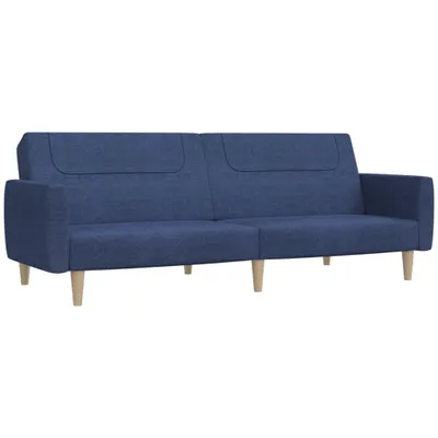 Immagine prodotto di vidaXL Divano letto 2 posti in tessuto blu