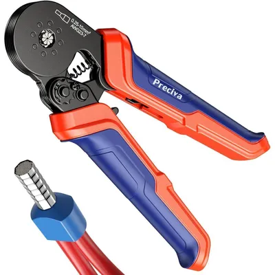 Produktbild von Aderendhülsenzange selbsteinstellend 0,25–10 mm² Achtseitige Verpressung