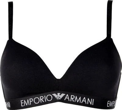 Produktbild von EMPORIO ARMANI Damen Bustier BH Padded Triangle BRA Iconic Baumwolle (1er Pack) Schwarz/Black S