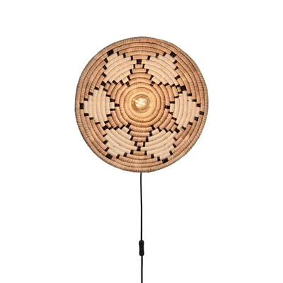 Produktbild von GOOD&MOJO - Wandlampe Andros - Natürlich/Weiß - Ø45cm