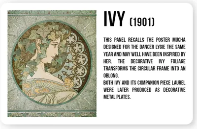 Obrázek produktu pro Magnet Alfons Mucha - Ivy