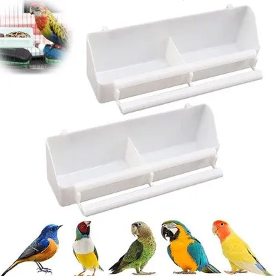 Productafbeelding van Voederbak voor vogels - Plastic drinkbak voor vogels - Geschikt voor vogelkooien - Drinkbak voor vogels - Voeder- en drinkbak voor vogels - Drinkbak voor vogels, geschikt voor vogelkooien - Voederbak voor vogels - Geschikt voor vogels - Voeder- en drinkbak voor vogels, geschikt voor vogelkooien - Drinkbak voor vogels - Drinkbak voor vogels, geschikt voor vogelkooien