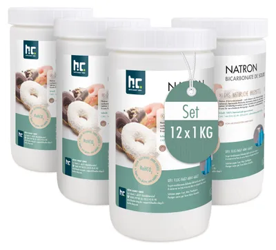 Produktbild von 12x 1 kg Natron Backsoda Natriumhydrogencarbonat in Lebensmittelqualität