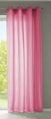 Produktbild von 1er Set Vorhänge Schal Ösen »Berlin« HxB 225x140 cm Pink Blickdicht Microsatin Lichtdurchlässig Uni Matt 20405N