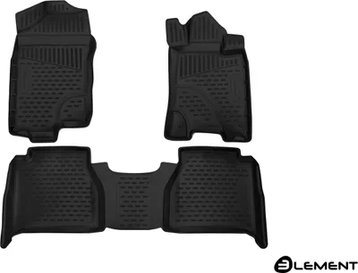 Produktbild von ELEMENT 3D Gummimatten Set passend für Nissan NP300 ab 2016 | 3-teilig