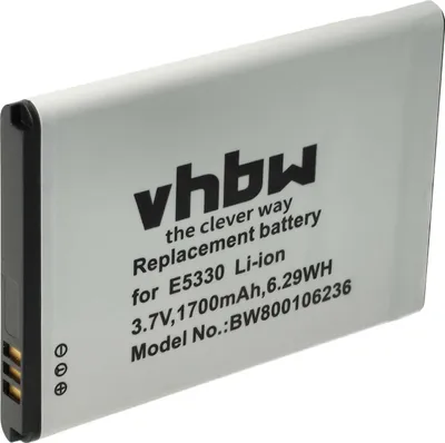 Produktbild von vhbw Akku Ersatz für Huawei HB554666RAW, HB5F2H für Router Modem Hotspots (1700 mAh, 3,7 V, Li-Ion)