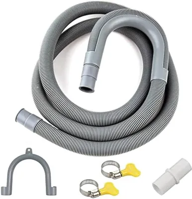 Produktbild von PolkaHome® Universelle Ablaufschlauchverlängerung für Geschirrspüler und Waschmaschine – 4 m, 20 mm Durchmesser, knicksicher