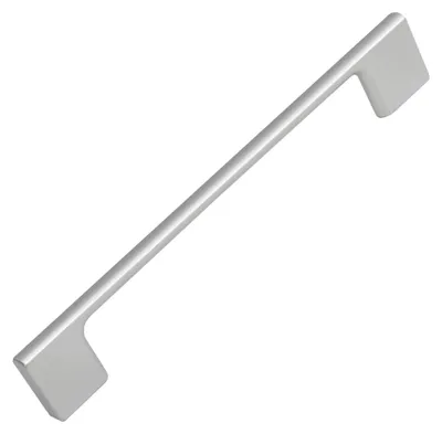 Productafbeelding van Handgreep voor meubel, ABS, afstand tussen gaten 160 mm, chroomkleurig, mat, set van 36 stuks