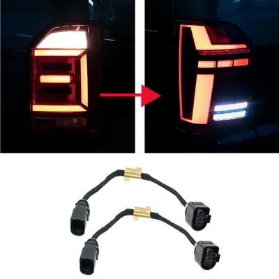 Immagine prodotto di Kit di adattamento originale Kufatec per fari posteriori a LED restyling, compatibile con VW T6
