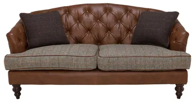 Image de Chesterfield 3 Sitzer Klassische Luxus Barock Rokoko Sofa Leder Couch
