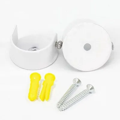 Produktbild von Famanu Halter für Gardinenstangen - 2 Stück - 28 mm - Weiß