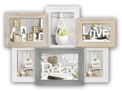 Immagine prodotto di Cornice vintage in legno per collage colorati per 10x15 cm, 13x18 cm, 15x20 cm