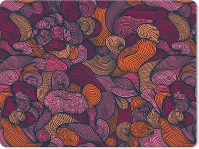 Produktbild von MuchoWow® Mauspad Mousepad Muster - Linienkunst - Jugendstil 23x19 cm - Mousepads - Maus Mat - Pad - Mausunterlage - Schreibtischunterlage - Mauspad
