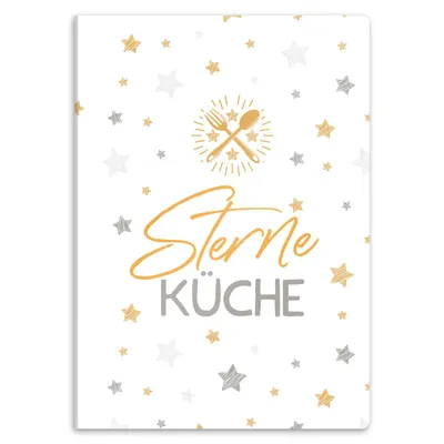 Produktbild von itenga Sichtbuchmappe für Rezepte Motiv Sterneküche - Rezeptmappe A4 Kunststoff