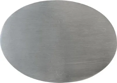 Produktbild von Kerzenteller Edelstahl matt oval Ø 17 x 12 cm