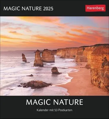 Zdjęcie produktu dla Kalendarz pocztówkowy Magic Nature na rok 2025 – kalendarz zawierający 53 pocztówki
