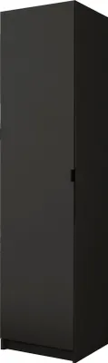 Produktbild von BETTSO Kleine Kleiderschrank Glatter Modulschrank ONYX 50 Schwarz