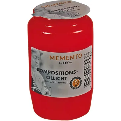 Produktbild von BOLSIUS Memento Kompositionsöllicht Nr. 3 rote Hülle