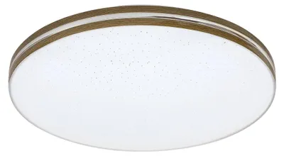 Obrázek produktu pro Rabalux Bílé stropní LED svítidlo Oscar2 Star s dekorem dřeva kulaté 340mm 18W 71177