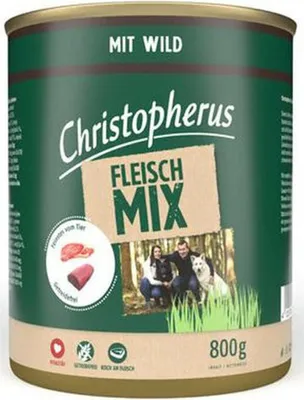Produktbild von Christopherus Fleischmix mit Wild, Adult, Fleisch, 800 g