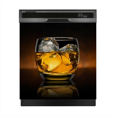 Produktbild von Aufkleber sticker 60x60 cm Dekorative folie Spülmaschine - Whisky Glas