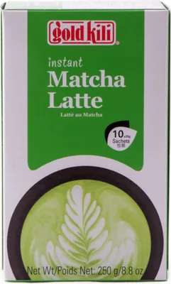 A box of Gold Kili Instant Matcha Latte.
