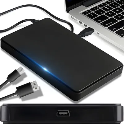 Produktbild von Externé box pre disky Kryt pevného disku 2,5 palca USB 2.0 kábel Podporuje HDD SSD SATA pevného disku Beznástrojová montáž pevného disku Box Retoo