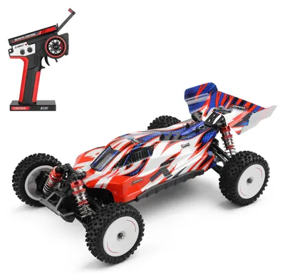 Produktbild von WLtoys 124008 Ferngesteuertes Auto 1/12, 2,4 GHz, 60 km/h Hochgeschwindigkeits-Gelaendewagen, buerstenloses Allradfahrzeug, 11,1 V, 2000 mAh, Geschenke fuer Kinder und Erwachsene