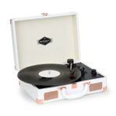 Produktbild von Auna Plattenspieler für Schallplatten, USB Plattenspieler mit Lautsprecher, Schallplattenspieler im Retro-Design, Audio Record Player, Moderner Vinyl Player, Leistungsstarker Plattenspieler Turntable