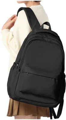 Image de Unyqoos® : Sac à dos étanche, spacieux, idéal pour l'école et la vie quotidienne, avec protection antivol, compartiment dorsal dissimulé et espace pour un ordinateur portable de 14 pouces